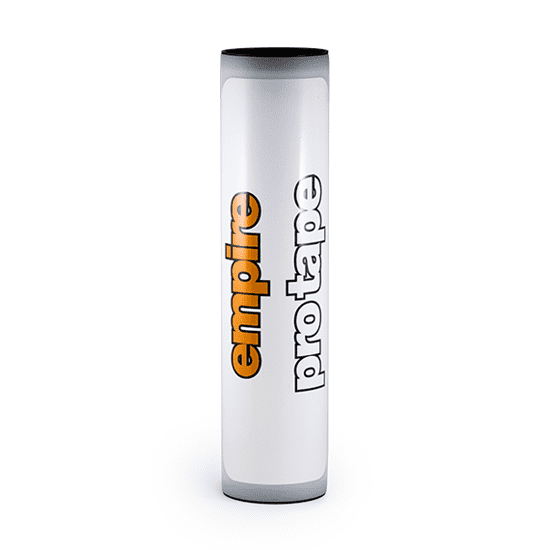 A white tube showcasing the Empire PRO Sweat Band label.